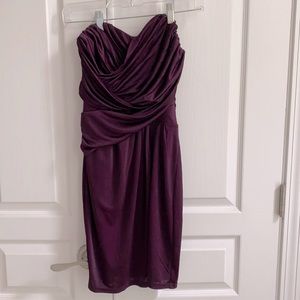 Express Strapless Purple Cocktail Dress | Sz XS